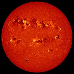 Venus Crossing the face of the Sun: June 8, 2004